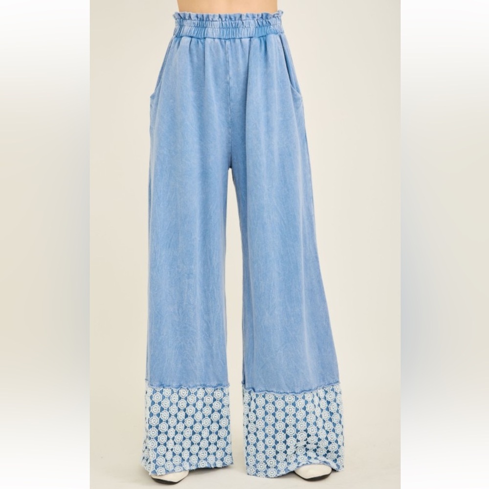 Lace Trim Pants